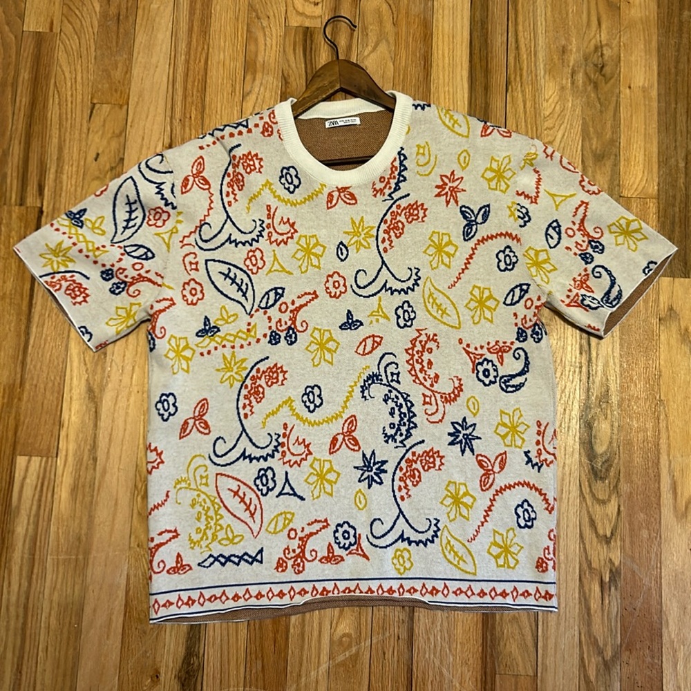 Zara abstract t-shirt